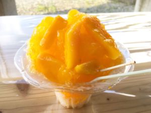 得田農園のマンゴーかき氷